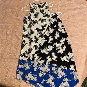 Alfani Black and White Floral Dress